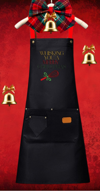 Whisking You a Merry Christmas - Liquid proof apron