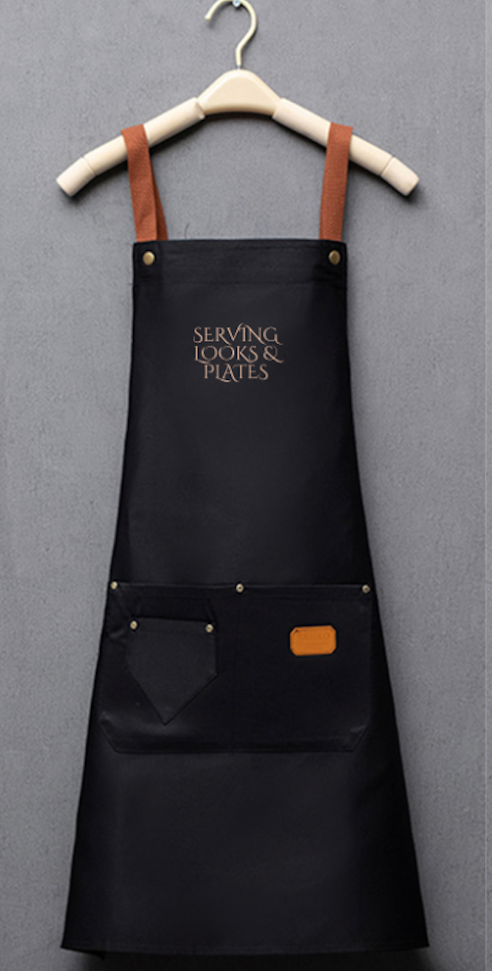 Serving Plates & Looks Apron
