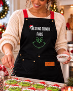 Resting Grinch Face - Liquid proof apron