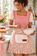 The Hostess Apron - Blush bloom