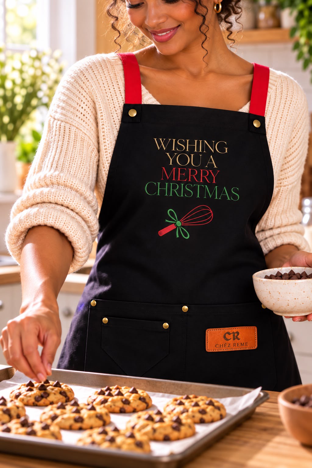 Whisking You a Merry Christmas - Liquid proof apron